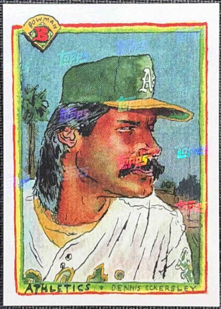 Dennis Eckersley [Topps Logo Laminate] #B90-7