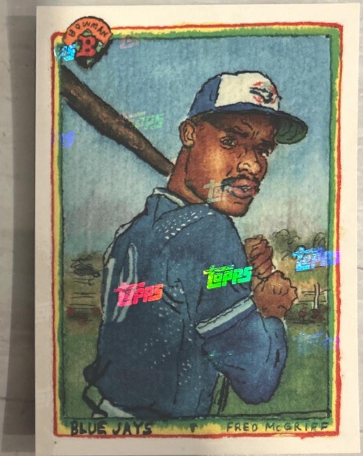 Fred McGriff [Topps Logo Laminate] #B90-12