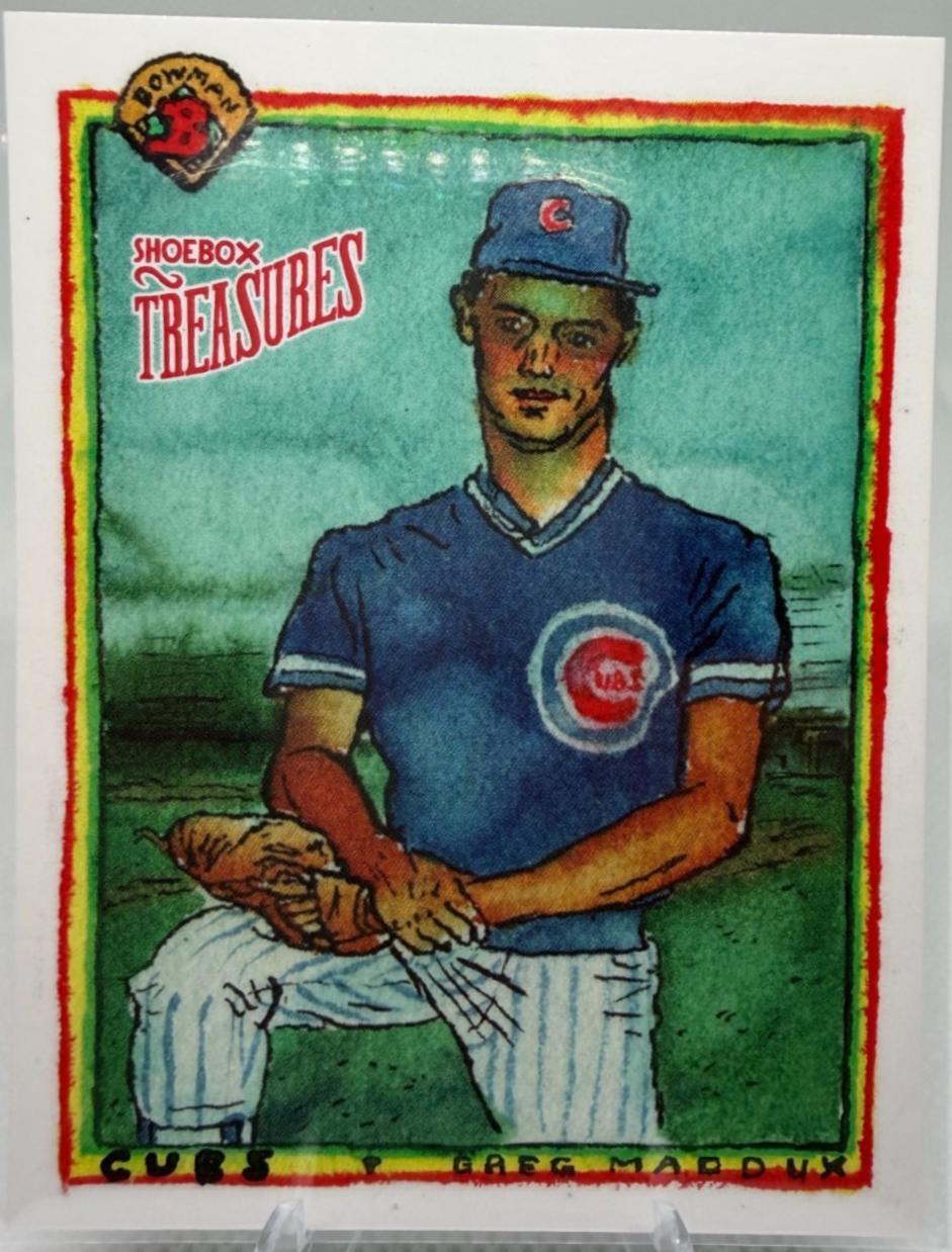 Greg Maddux [Shoebox Treasures Stamp] #B90-1
