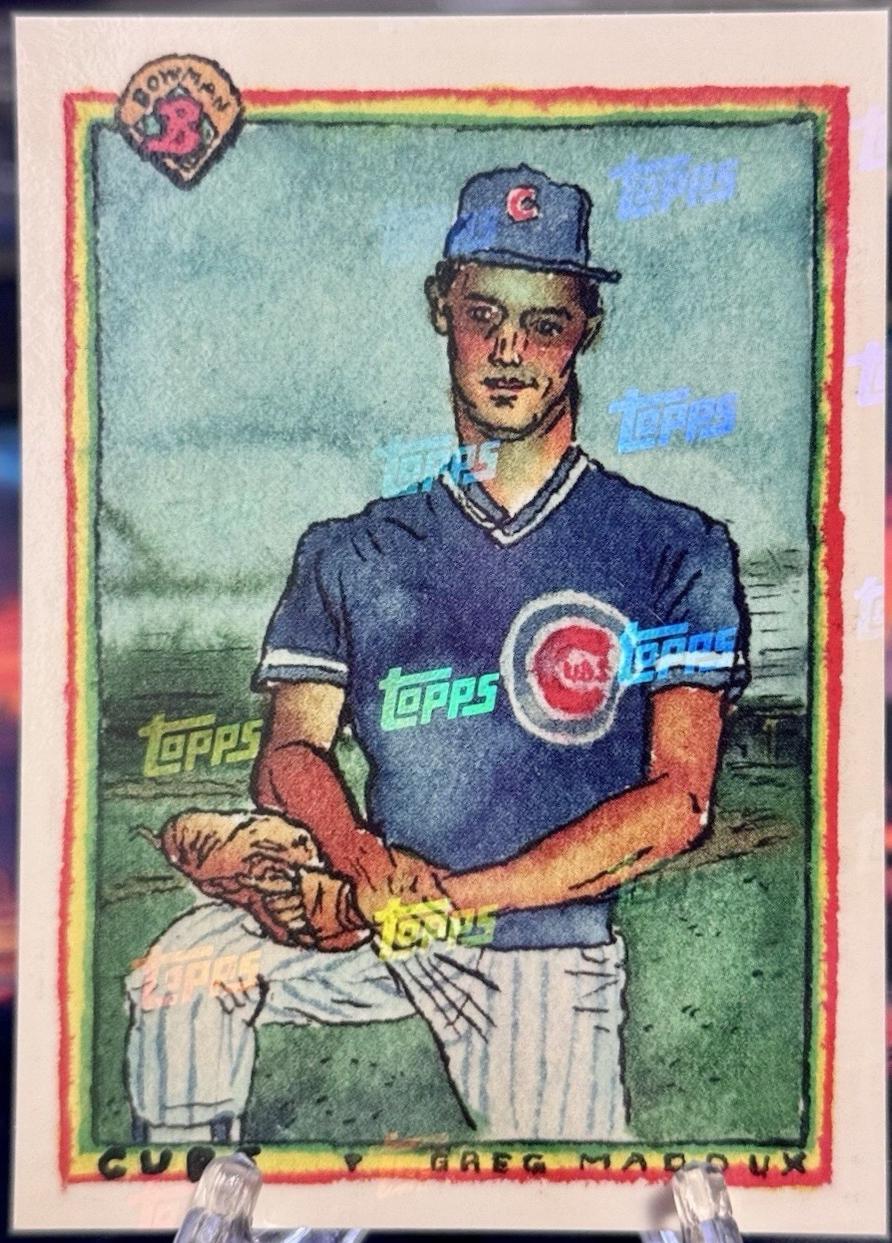 Greg Maddux [Topps Logo Laminate] #B90-1