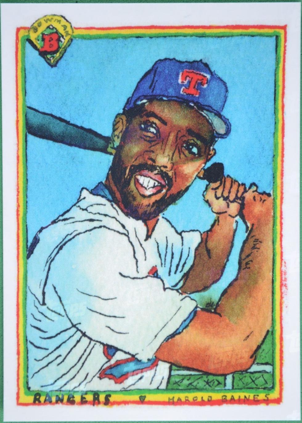 Harold Baines [Topps Logo Laminate] #B90-11