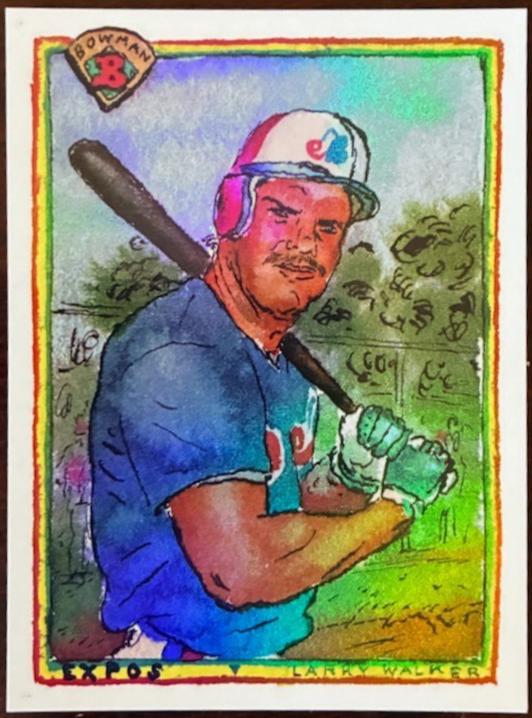 Larry Walker [Rainbow Foil] #B90-3
