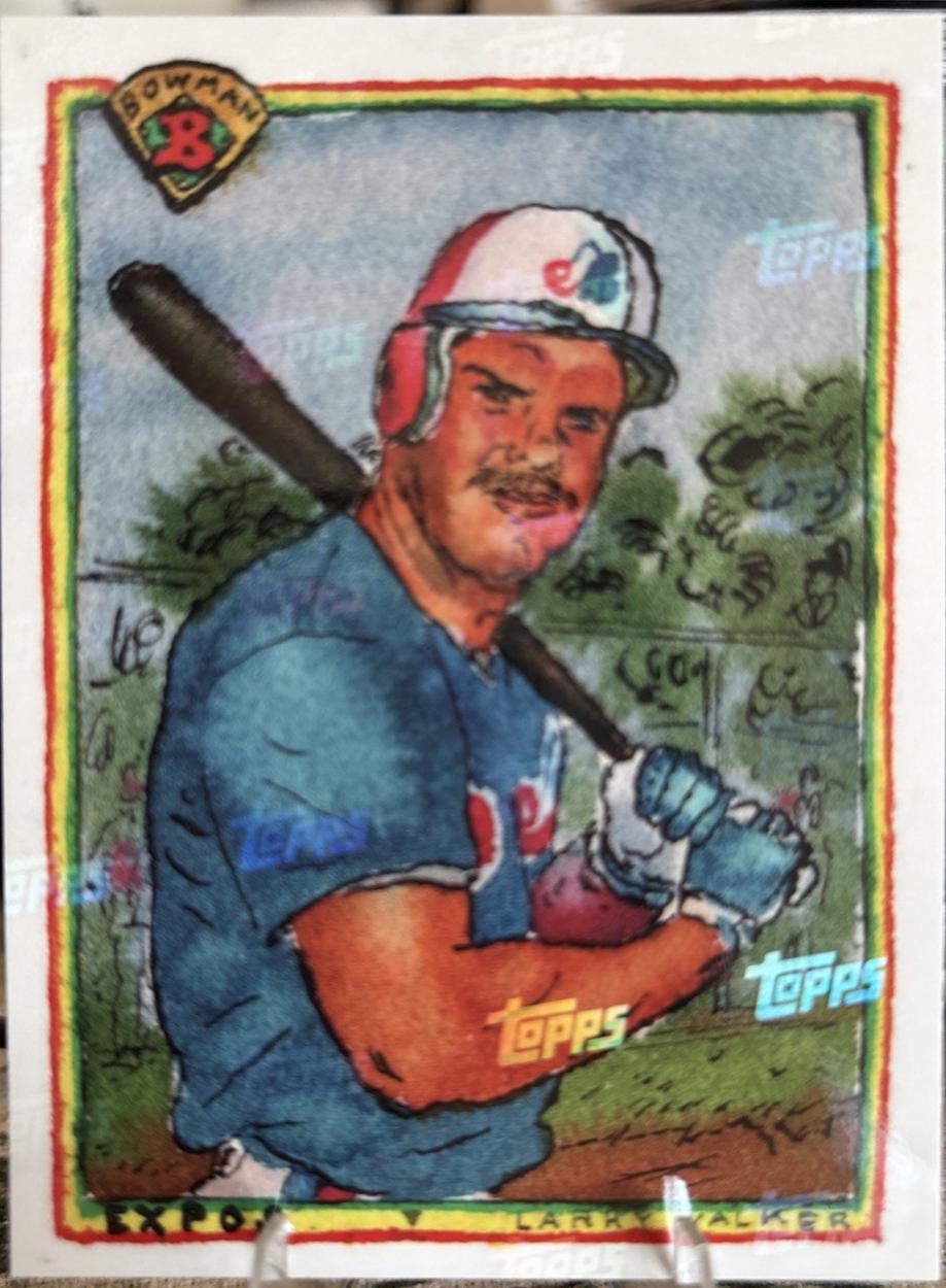 Larry Walker [Topps Logo Laminate] #B90-3