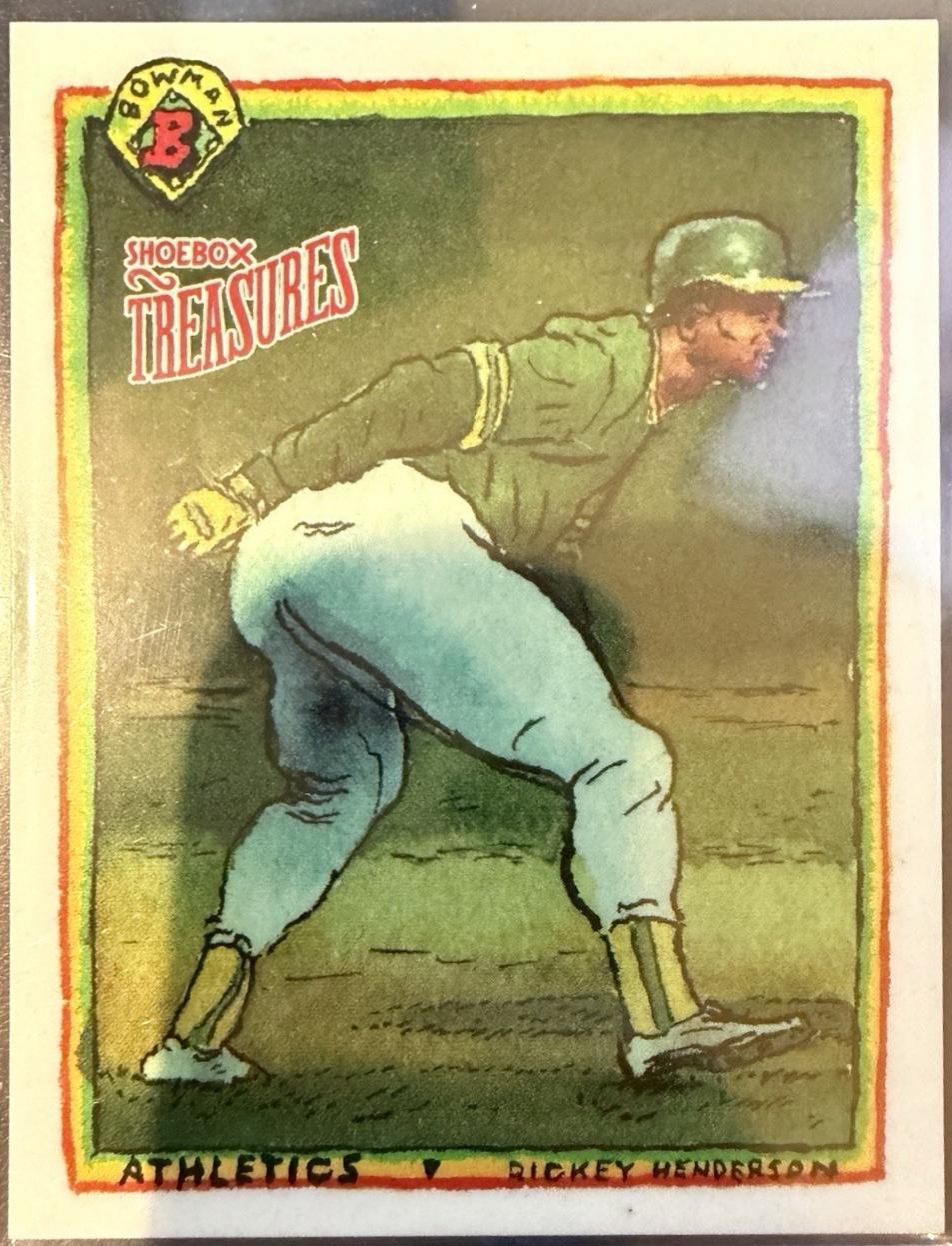 Rickey Henderson [Shoebox Treasures Stamp] #B90-8