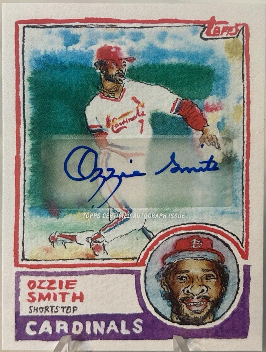 Ozzie Smith [Topps Logo Laminate] #62A