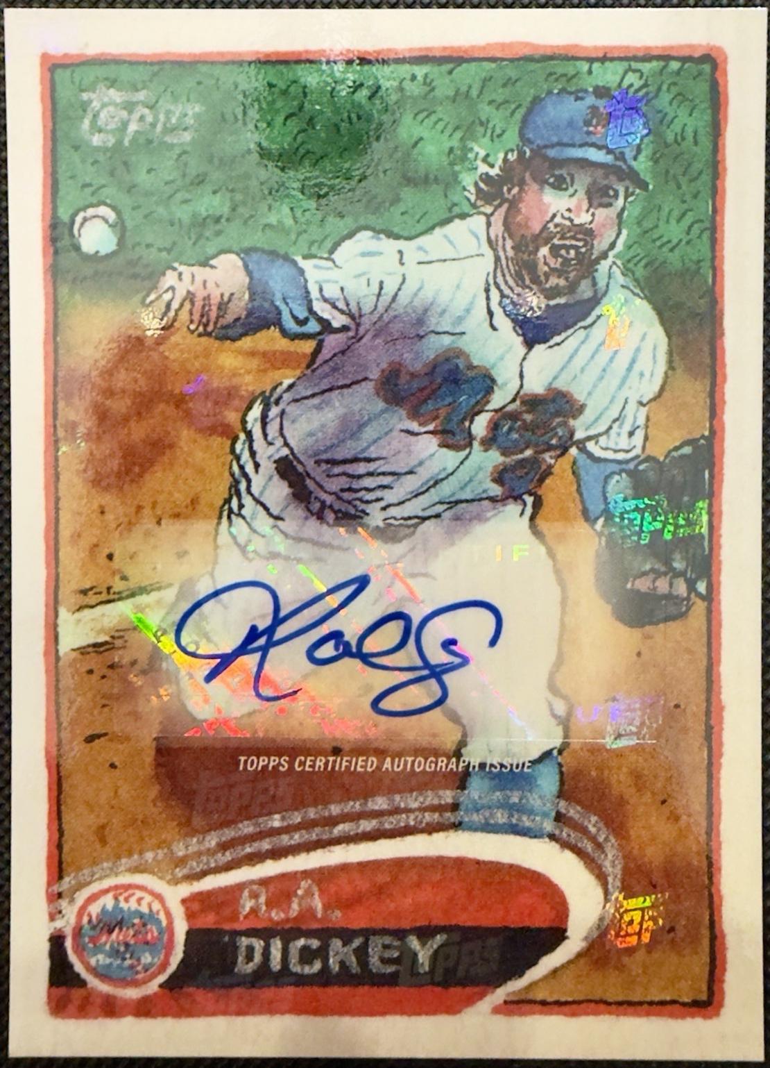 R.A. Dickey [Topps Logo Laminate] #90A