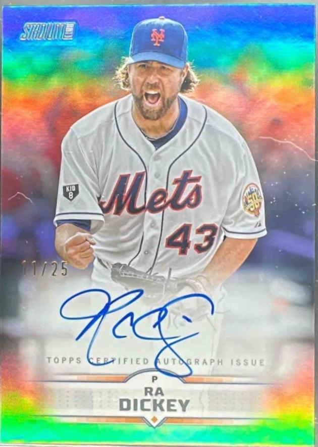 R.A. Dickey [Gold Rainbow Foil] #SCBA-RD