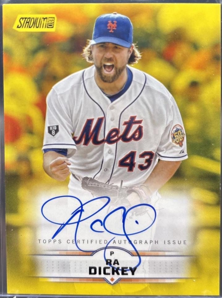 R.A. Dickey [Yellow] #SCBA-RD