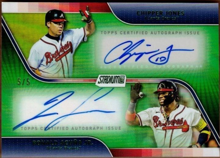 Chipper Jones / Ronald Acuna Jr. [Green] #DA-JA
