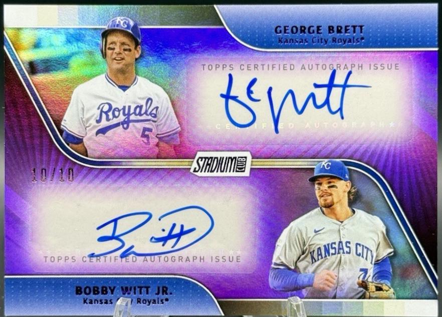 George Brett / Bobby Witt Jr. [Purple] #DA-BW
