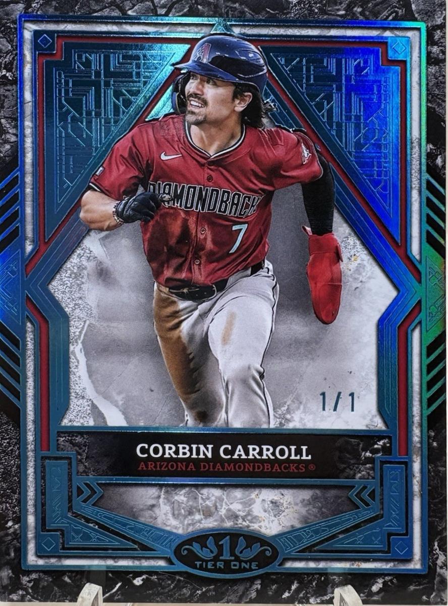 Corbin Carroll [Holo Platinum Blue Foil] #28