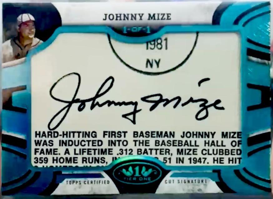 Johnny Mize #T1CS-JM