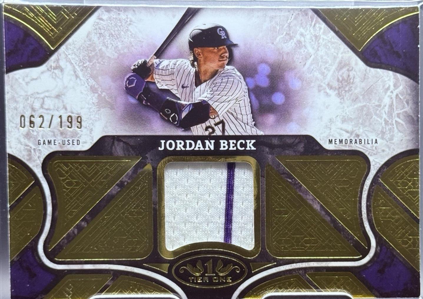 Jordan Beck [Triple Patch] #T1R-JB
