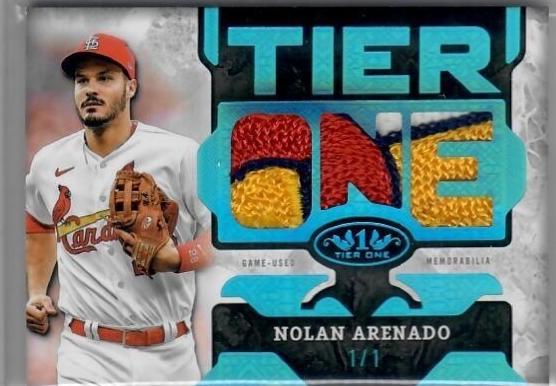 Nolan Arenado [Patch Platinum Blue Foil] #T1RD-NA