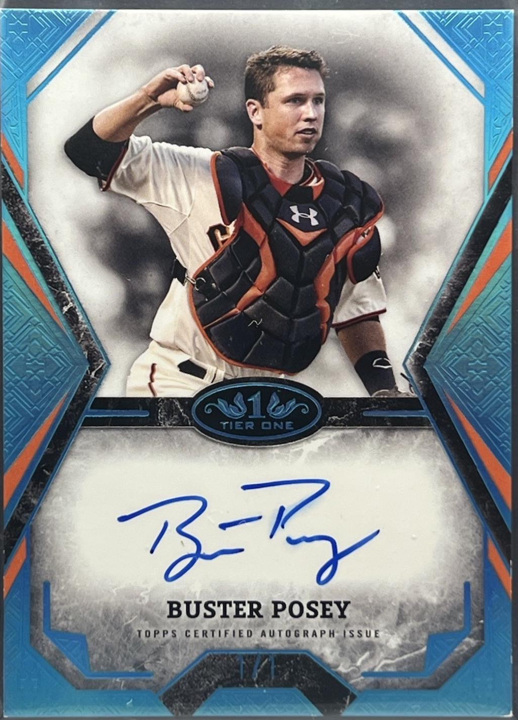 Buster Posey [Holo Platinum Blue Foil] #TOTA-BPO