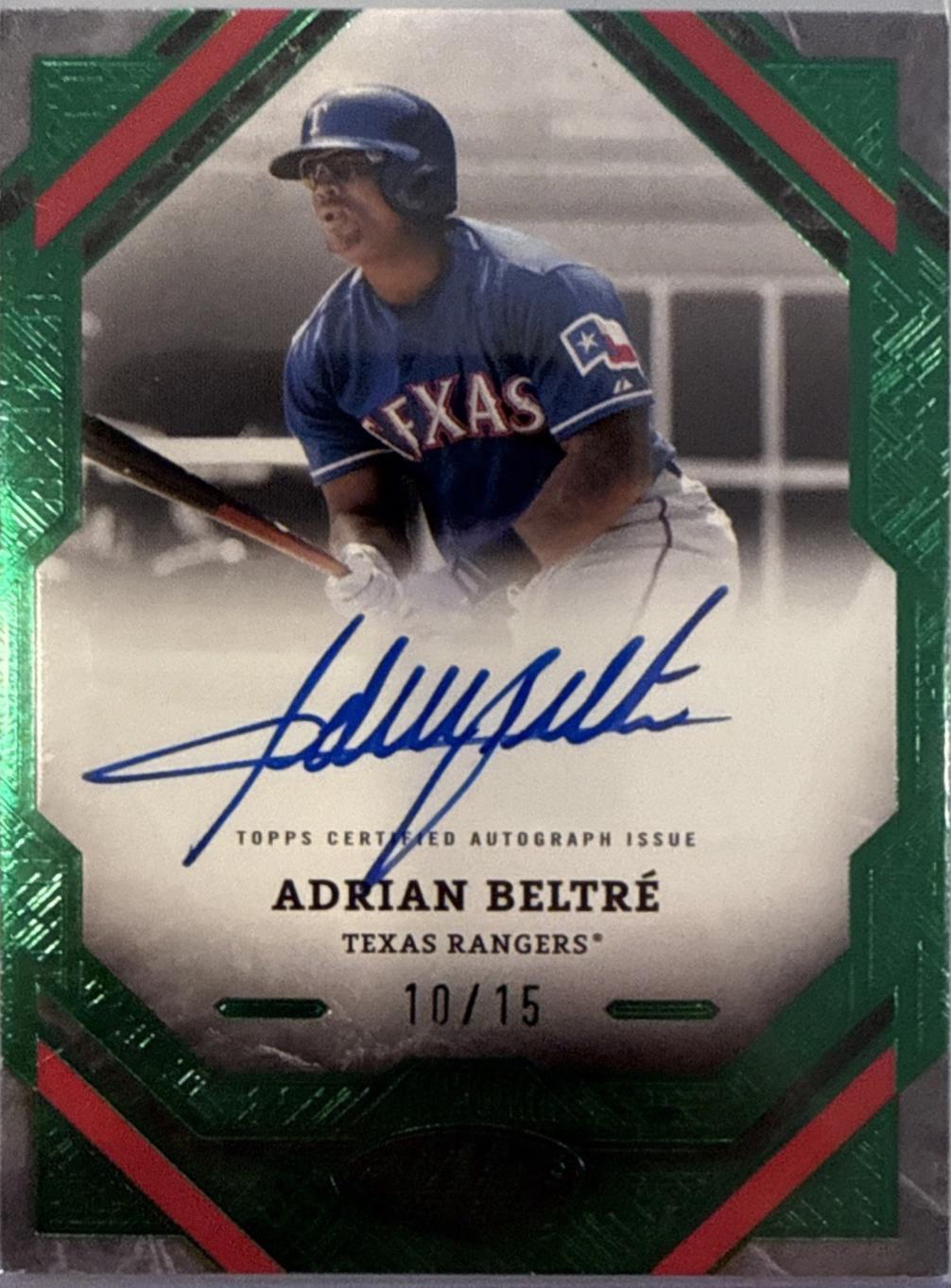 Adrian Beltre [Green Foil] #T1A-ABE