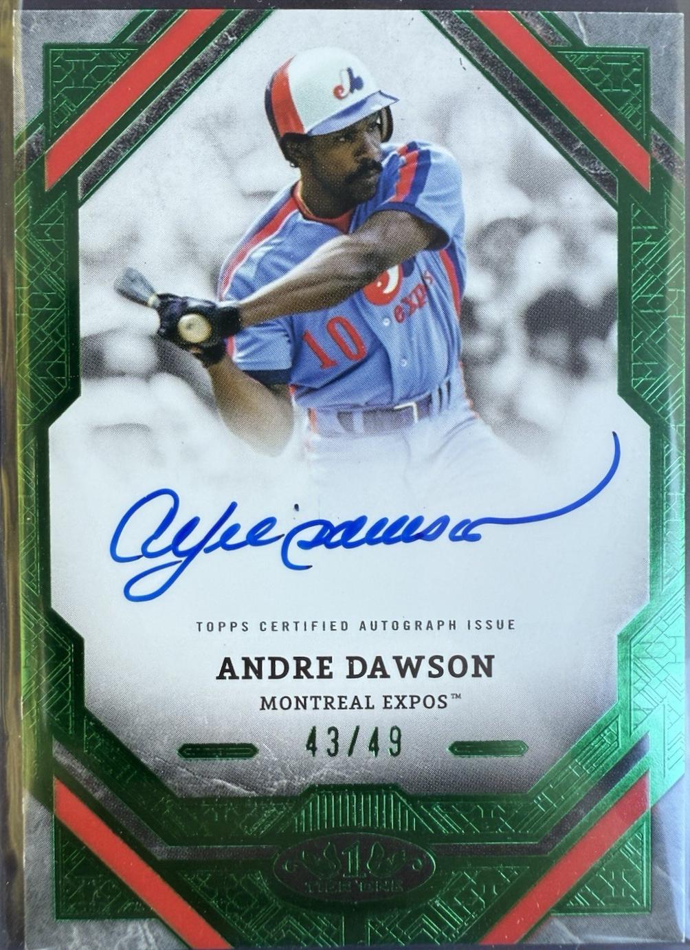Andre Dawson [Green Foil] #T1A-AD
