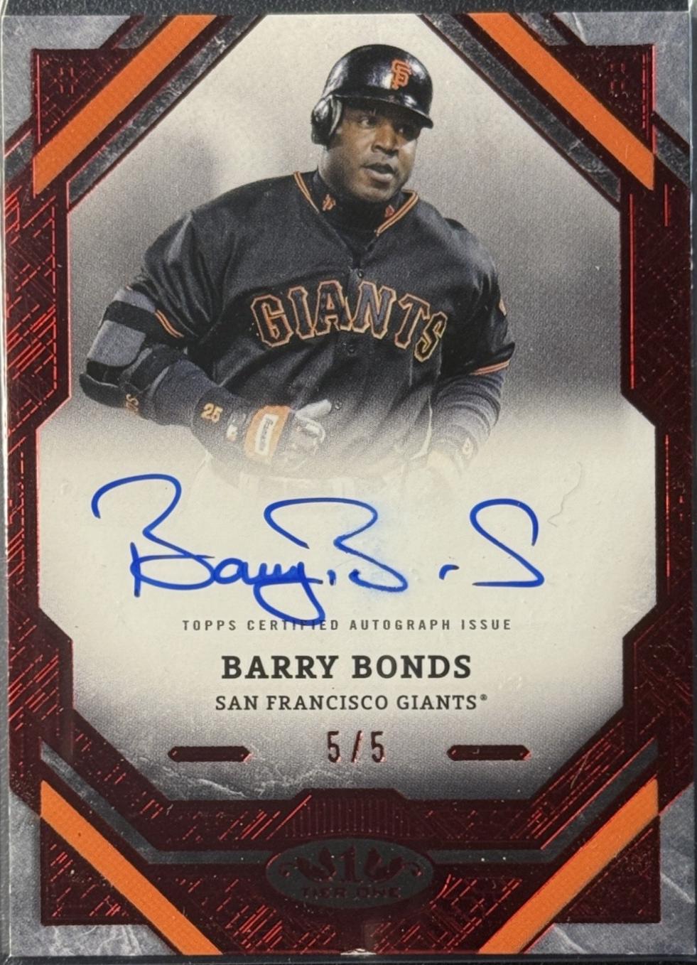 Barry Bonds [Red Foil] #T1A-BB