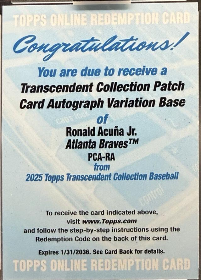 Ronald Acuna Jr. #PCA-RA