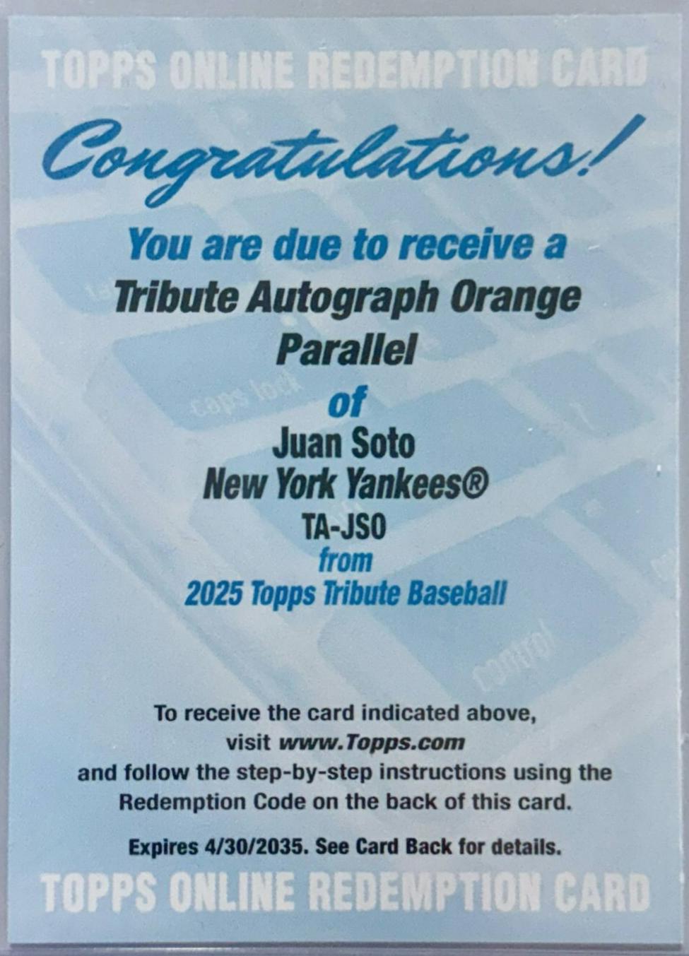 Juan Soto [Orange] #TA-JSO