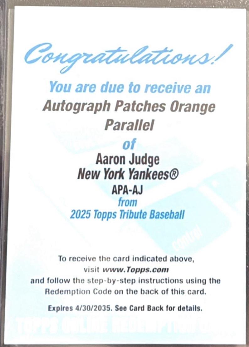 Aaron Judge #APA-AJ