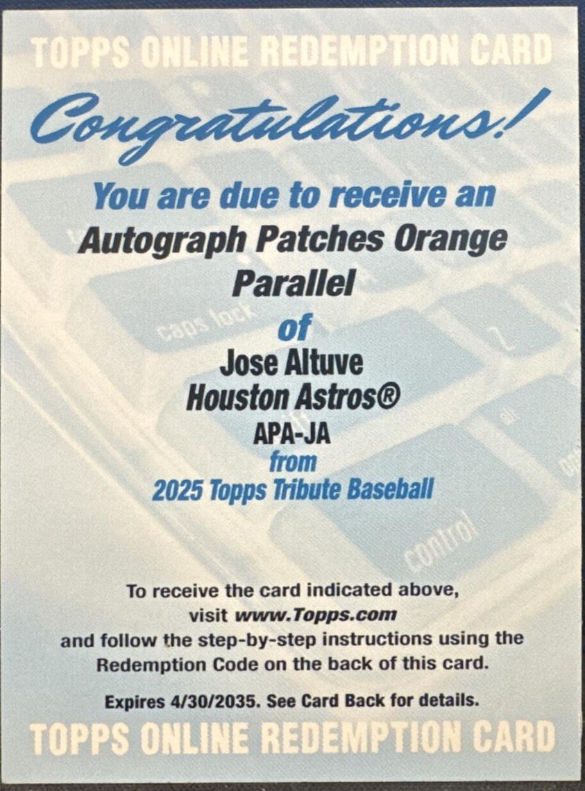 Jose Altuve [Orange] #APA-JA