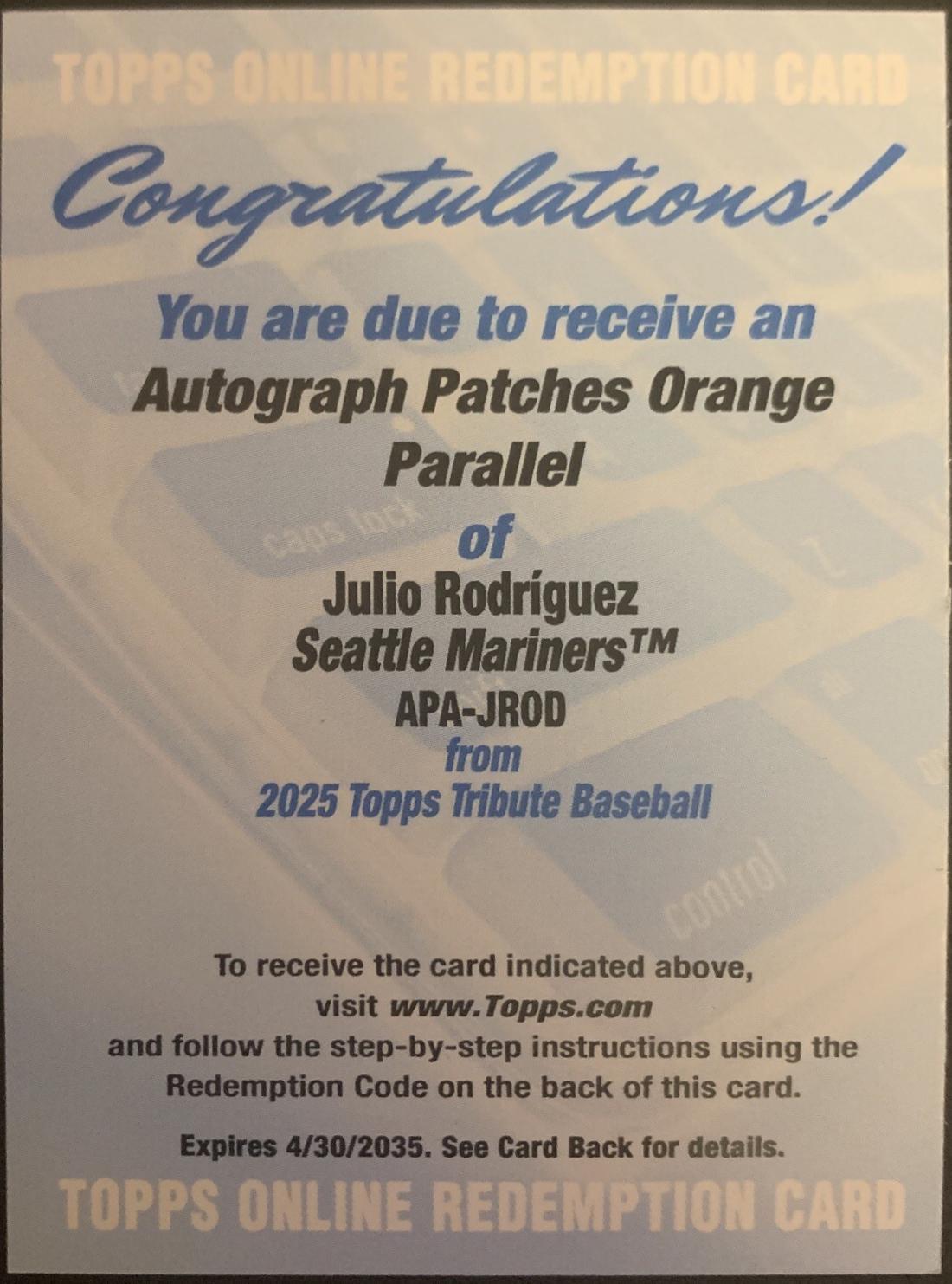 Julio Rodriguez [Orange] #APA-JROD