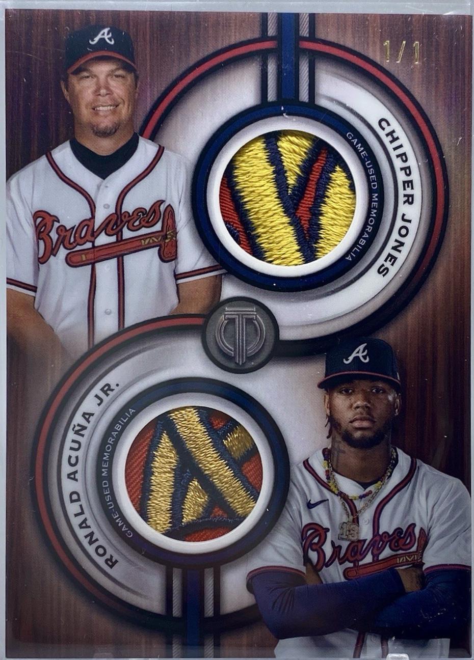 Ronald Acuna Jr. / Chipper Jones  [Black] #TPDR-JA