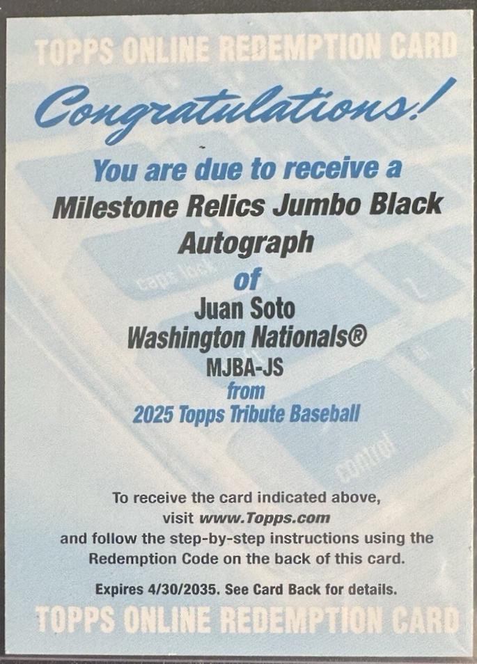 Juan Soto #MJBA-JS