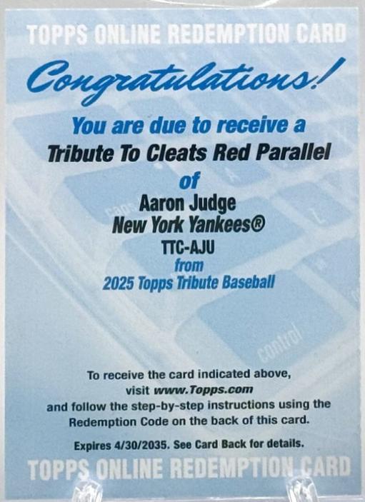 Aaron Judge [Red] #TTC-AJU