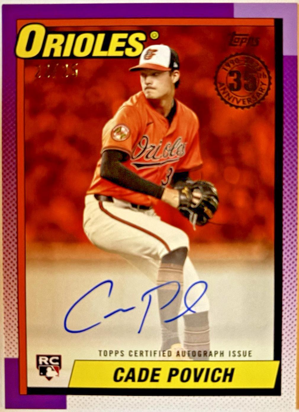 Cade Povich [Orange] #90AU-CP