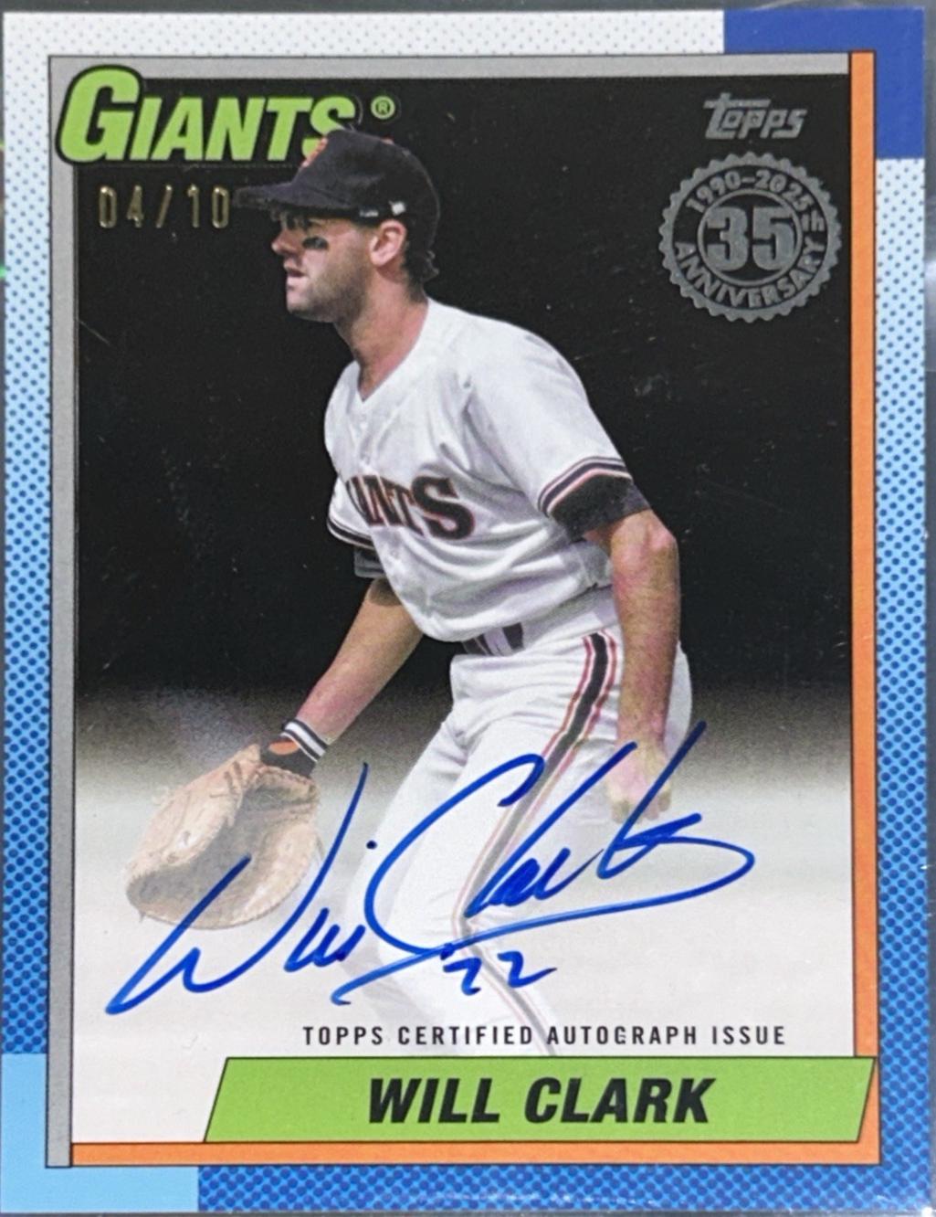 Will Clark [Black] #90AU-WC