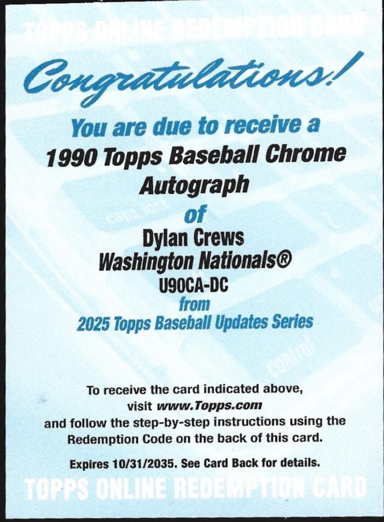 Dylan Crews [Autograph] #U90CA-DC