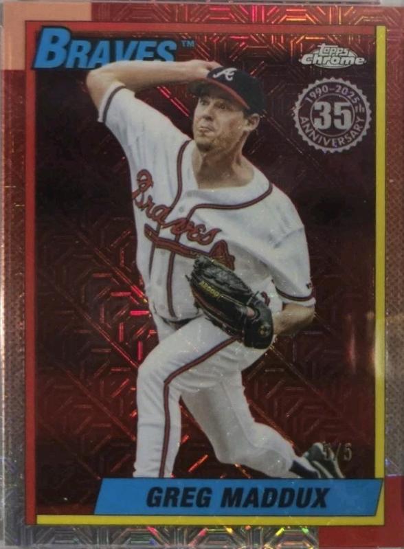 Greg Maddux [Red Autograph] #U90C-60