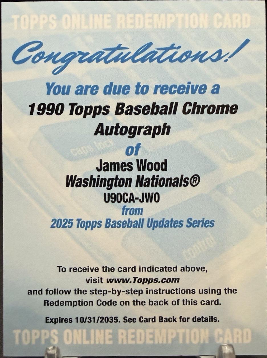 James Wood [Autograph] #U90CA-JWO
