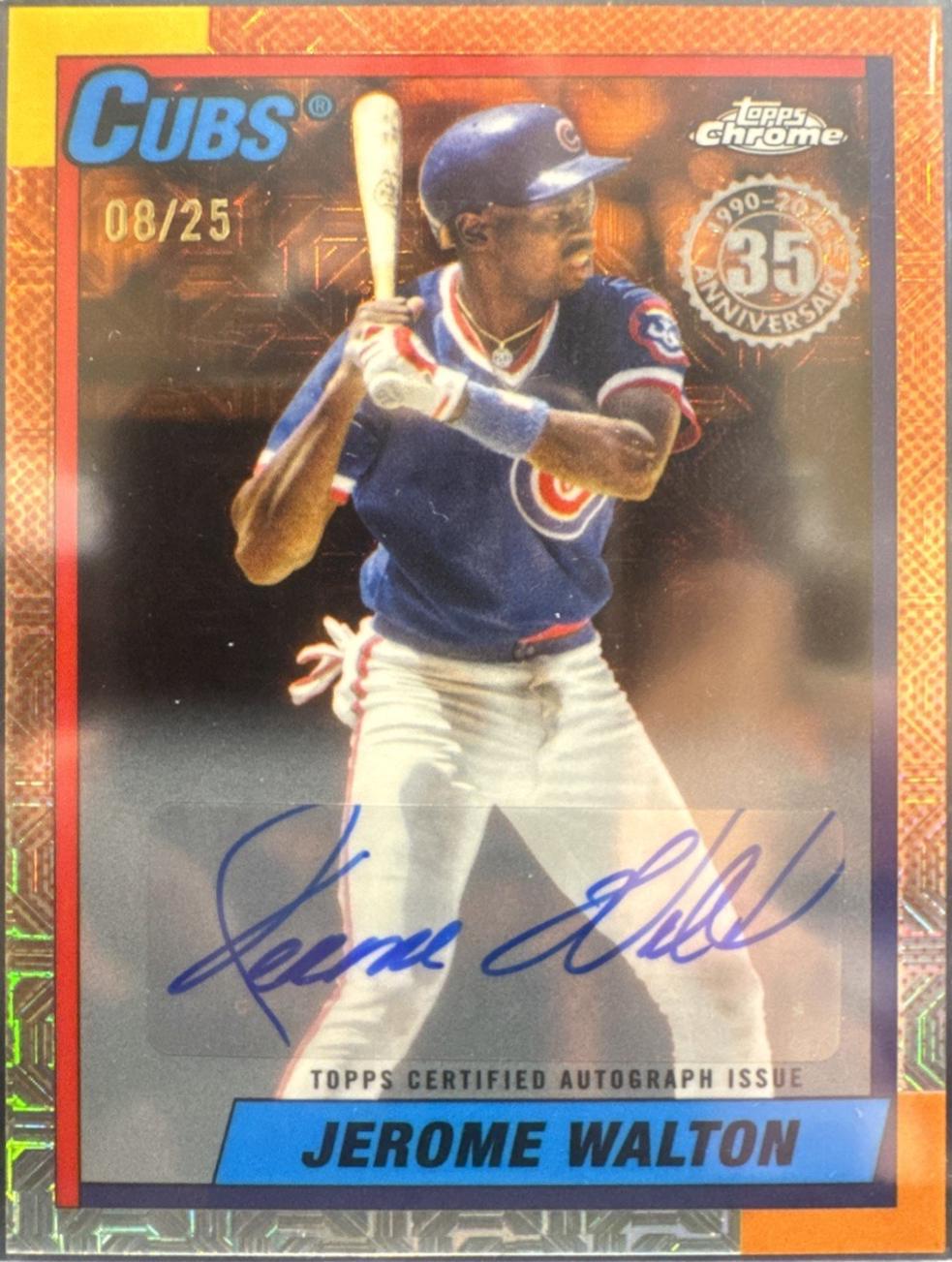 Jerome Walton [Orange Autograph] #U90C-65