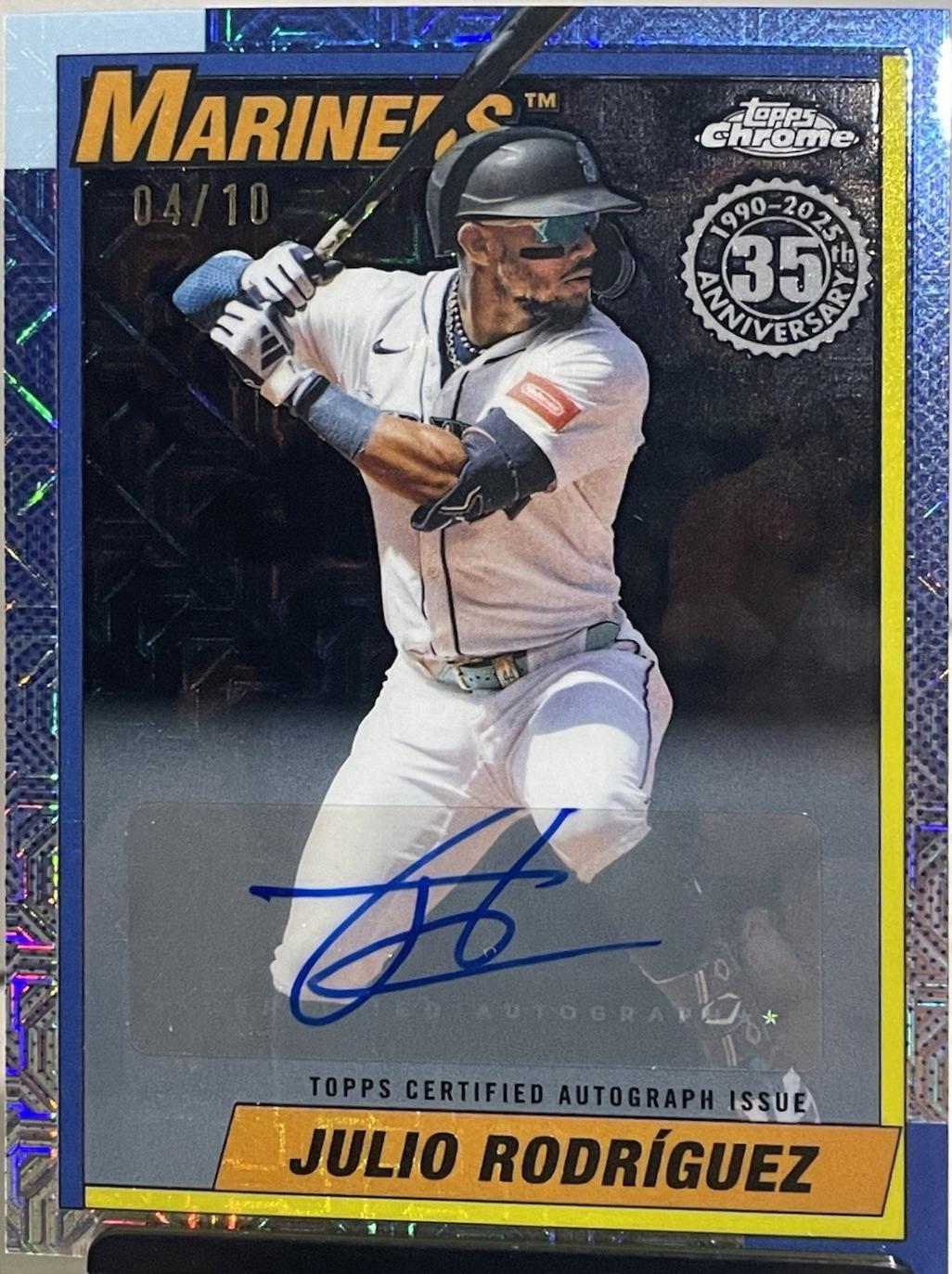 Julio Rodriguez [Black Autograph] #U90C-56