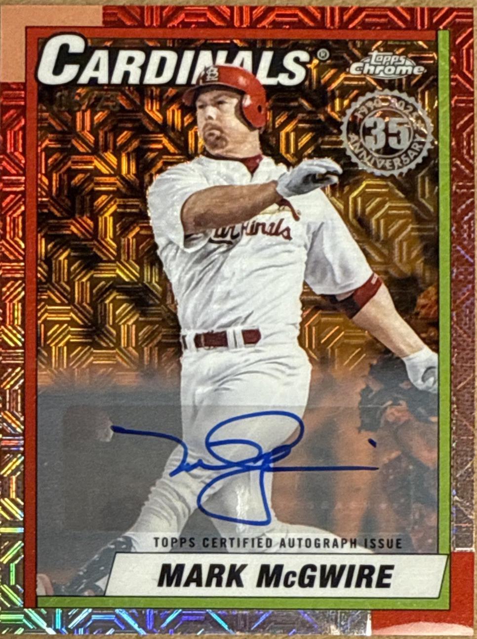 Mark McGwire [Orange Autograph] #U90C-83