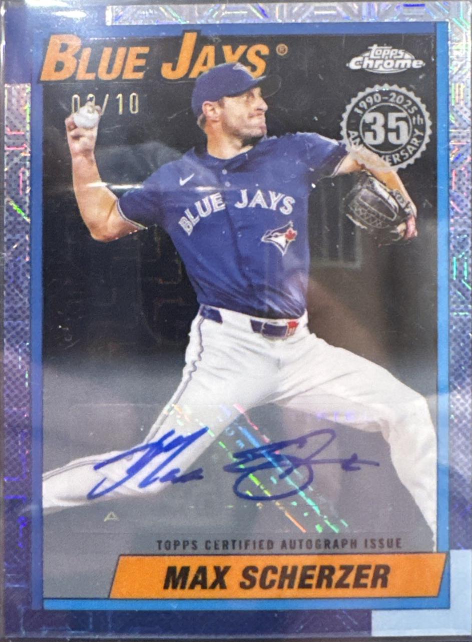 Max Scherzer [Black Autograph] #U90C-82