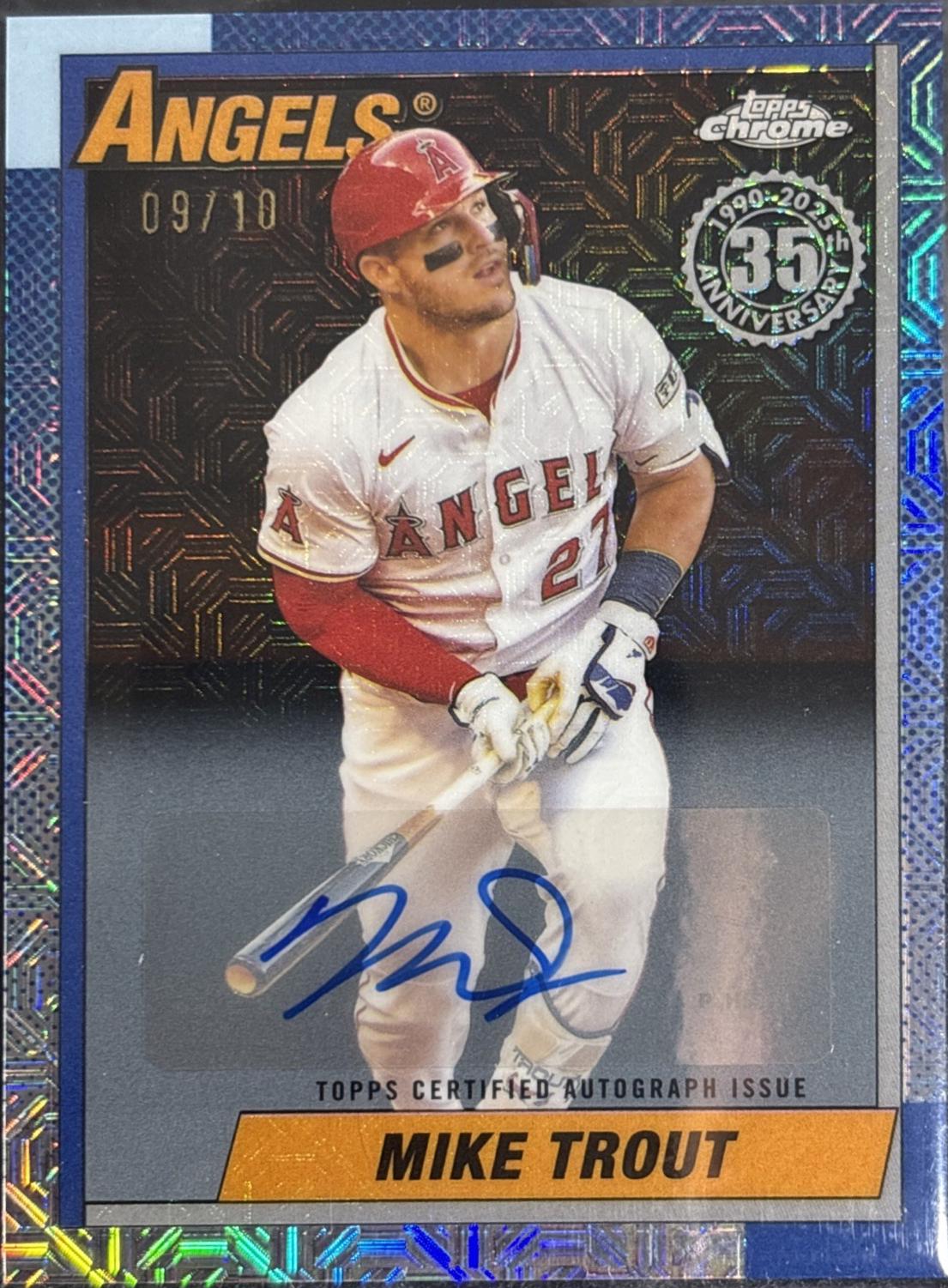 Mike Trout [Black Autograph] #U90C-80