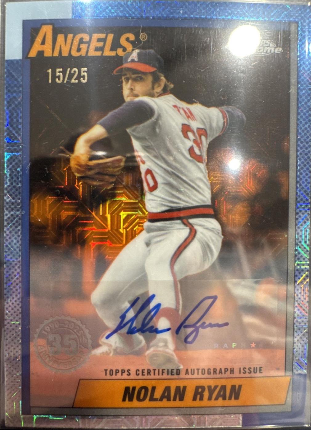 Nolan Ryan [Orange Autograph] #U90C-88