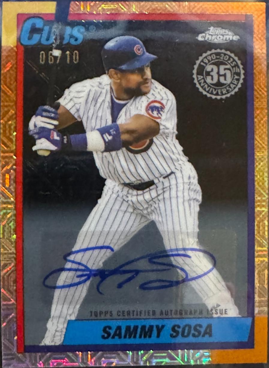 Sammy Sosa [Black Autograph] #U90C-73
