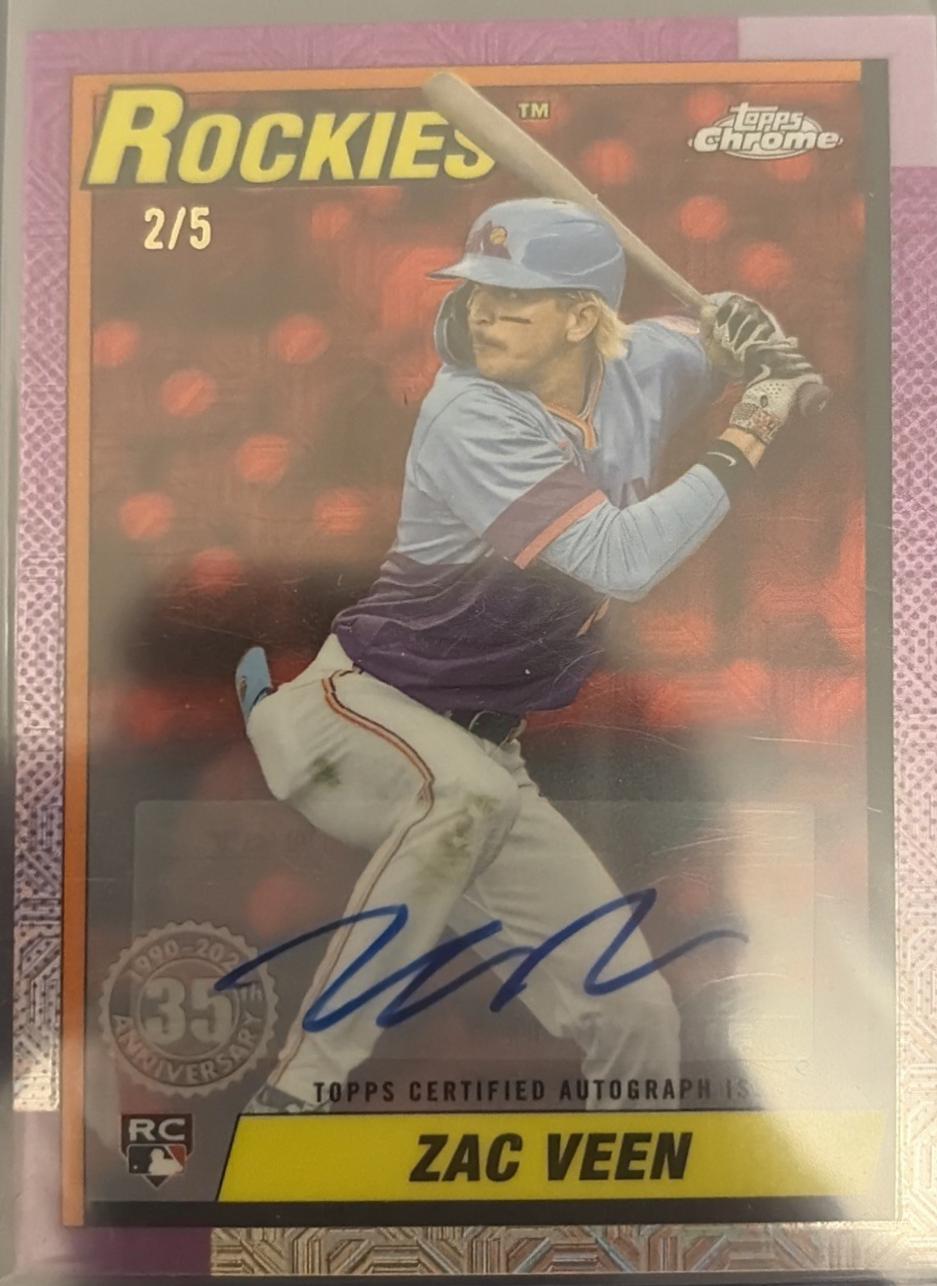 Zac Veen [Red Autograph] #U90C-8
