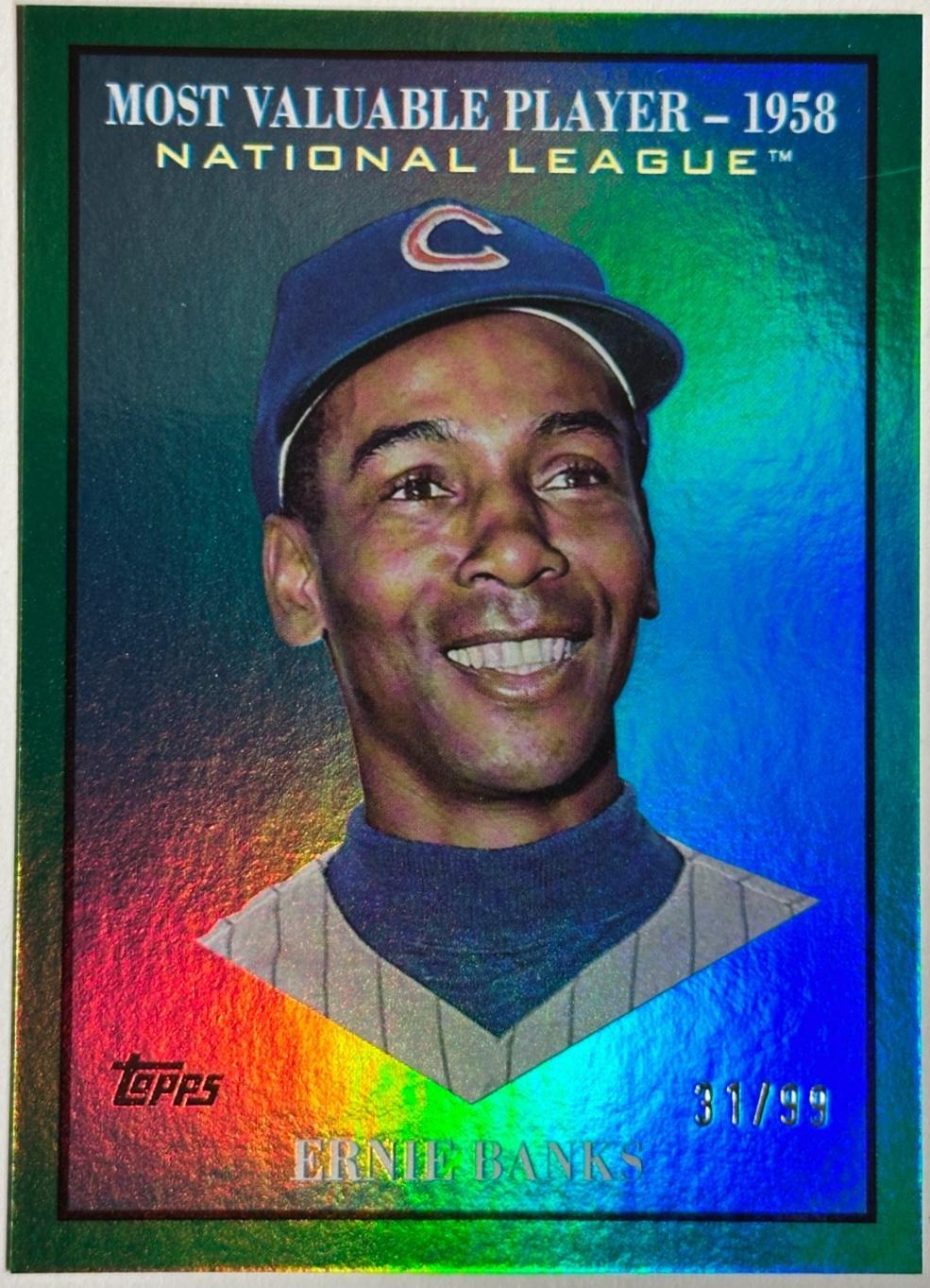 Ernie Banks [Green Foil] #MV-37