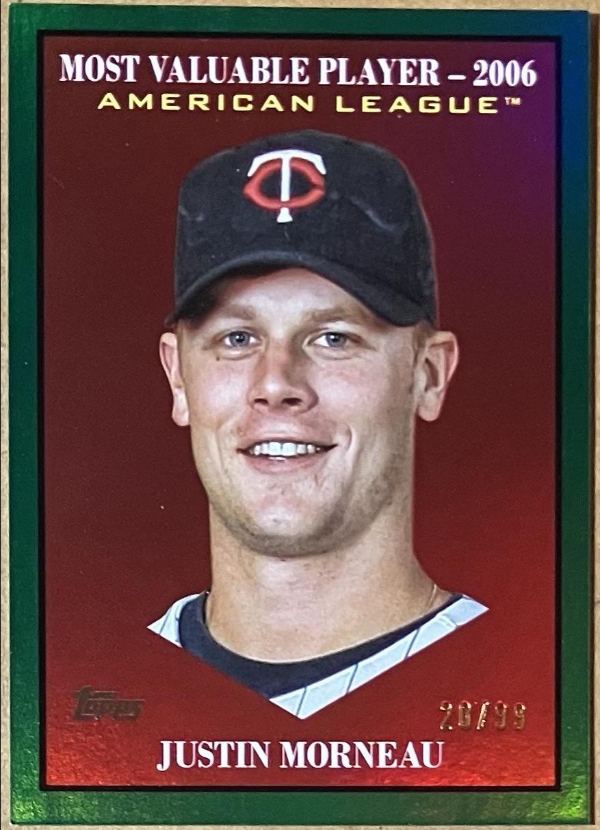 Justin Morneau [Green Foil] #MV-21