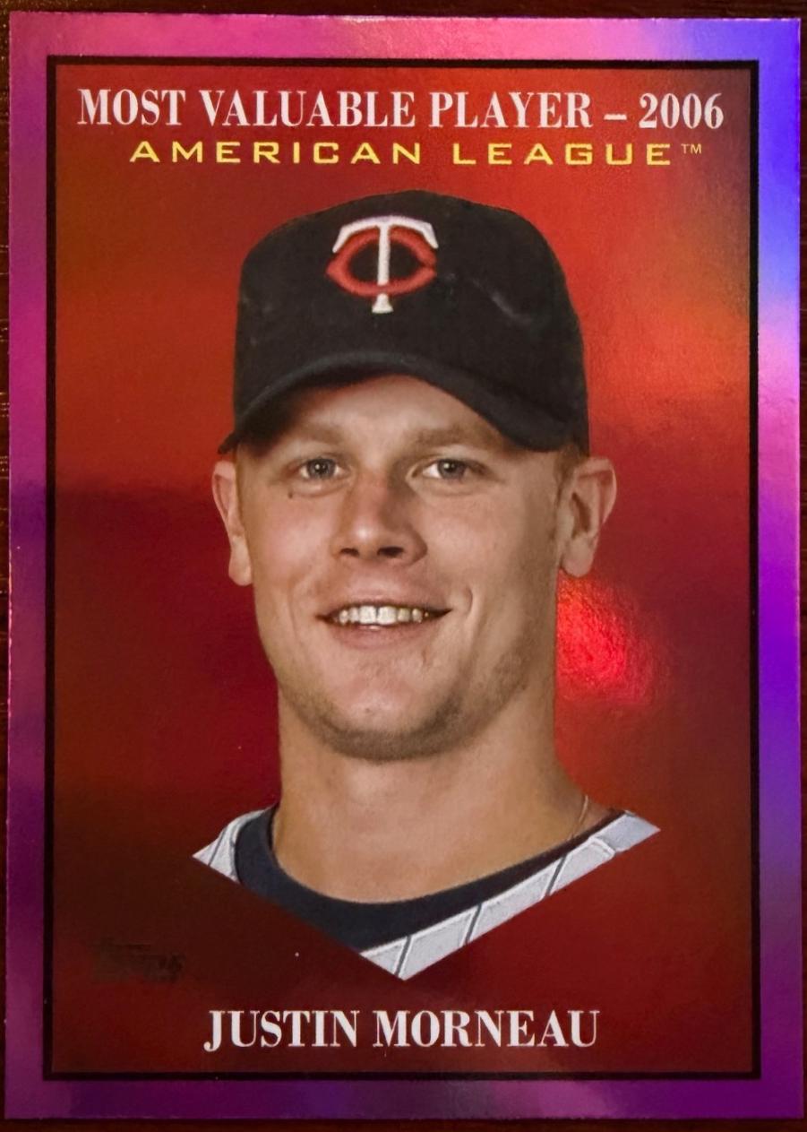 Justin Morneau [Pink Foil] #MV-21