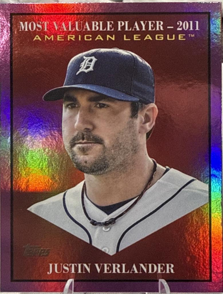 Justin Verlander [Orange Foil] #MV-19