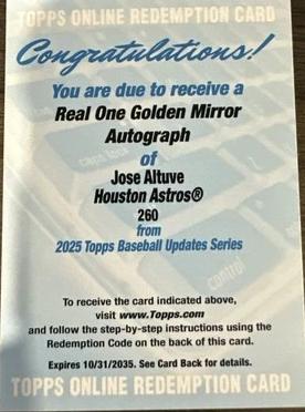 Jose Altuve [Golden Mirror] #260