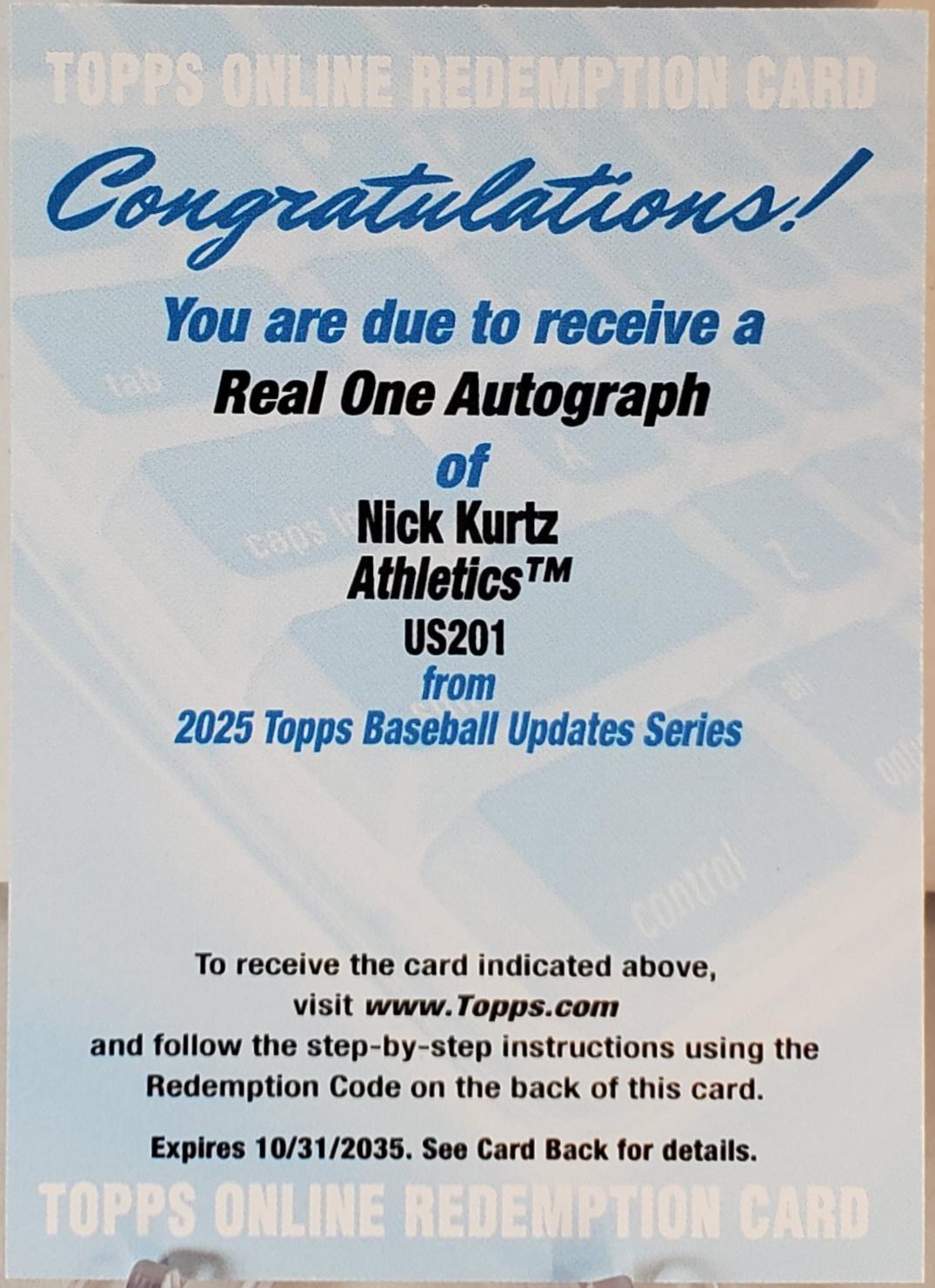 Nick Kurtz #US201