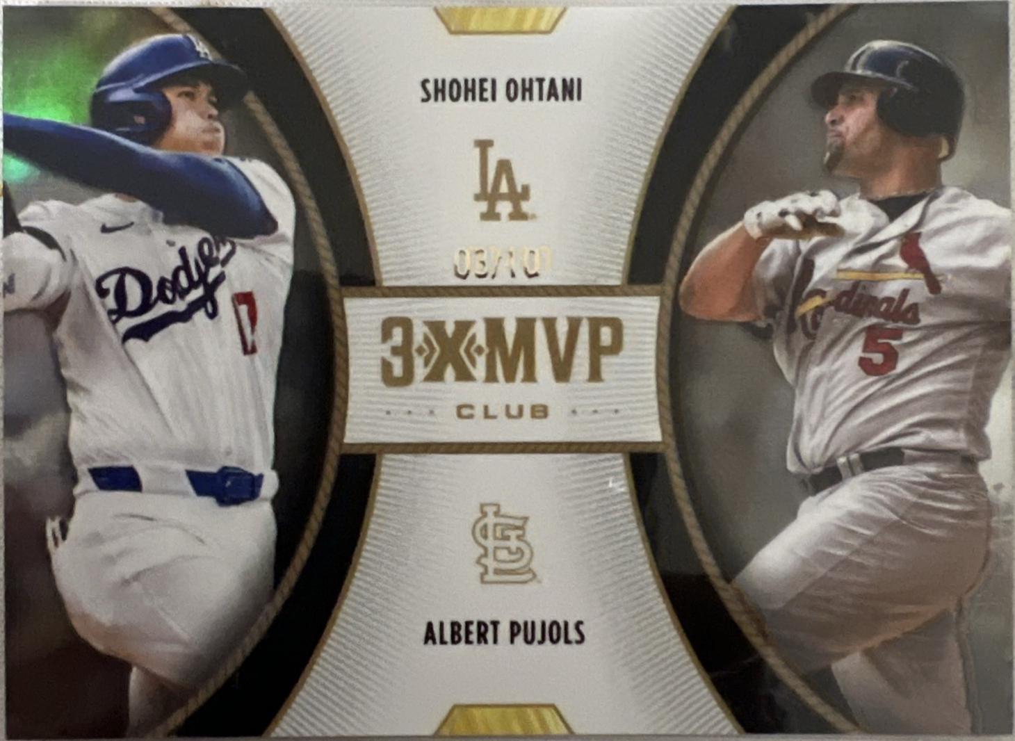 Shohei Ohtani / Albert Pujols [Black Foil] #D4